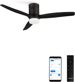 Plafondventilator met afstandsbediening en wifi, 132 cm, 40 W, 6 snelheden, 3 lichttemperaturen — thumbnail 2