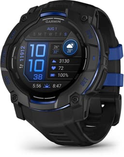 GARMIN Instinct 3 50mm AMOLED Zwart/Blauw Smartwatch Zwart — thumbnail 3