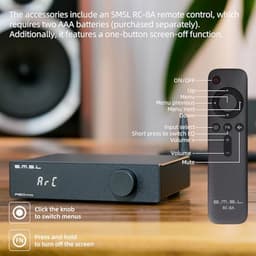 HiFi-versterker met hoog/laagdoorlaatfilter en Bluetooth 5.0 - 2.1-kanaal systeem — thumbnail 4