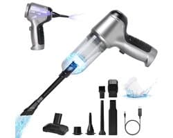 Draadloze 3-in-1 Handstofzuiger - Mini Accu Stofzuiger voor Auto