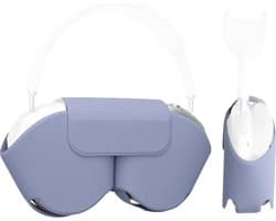 Somstyle Koptelefoon Cover Geschikt voor Apple Airpods Max - Case voor Hoofdtelefoon - Beschermhoes - Lavendel Paars