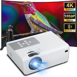 Full HD Mini Beamer met 5G WiFi en Bluetooth - Draagbare Videoprojector voor Thuisbioscoop — thumbnail 1