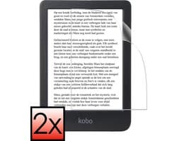 Screenprotector - 2 Stuks - Folie - Geschikt voor Kobo Clara 2E - Ultra Clear - Bescherm Folie - Soft TPU Touch - Screen Protector - Telefoon Cover