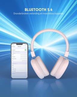 StayPowered Kinderkoptelefoon - Veilig Luisteren en Comfort voor Elk Moment - Instelbaar Volume - 50 Uur Batterij - Bluetooth 5.4 - Ingebouwde Microfoon - Opvouwbaar en Licht - Roze - Levering Sneller dan Aangegeven! — thumbnail 5