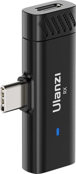 Ulanzi HM2301 Draadloze microfoon met 2 zenders en 2 ontvangers - Voor iPhone en Android smartphones - Opnemen op meerdere apparaten - 30M bereik - Tot 5 uur gebruiksduur - Zwart — thumbnail 2