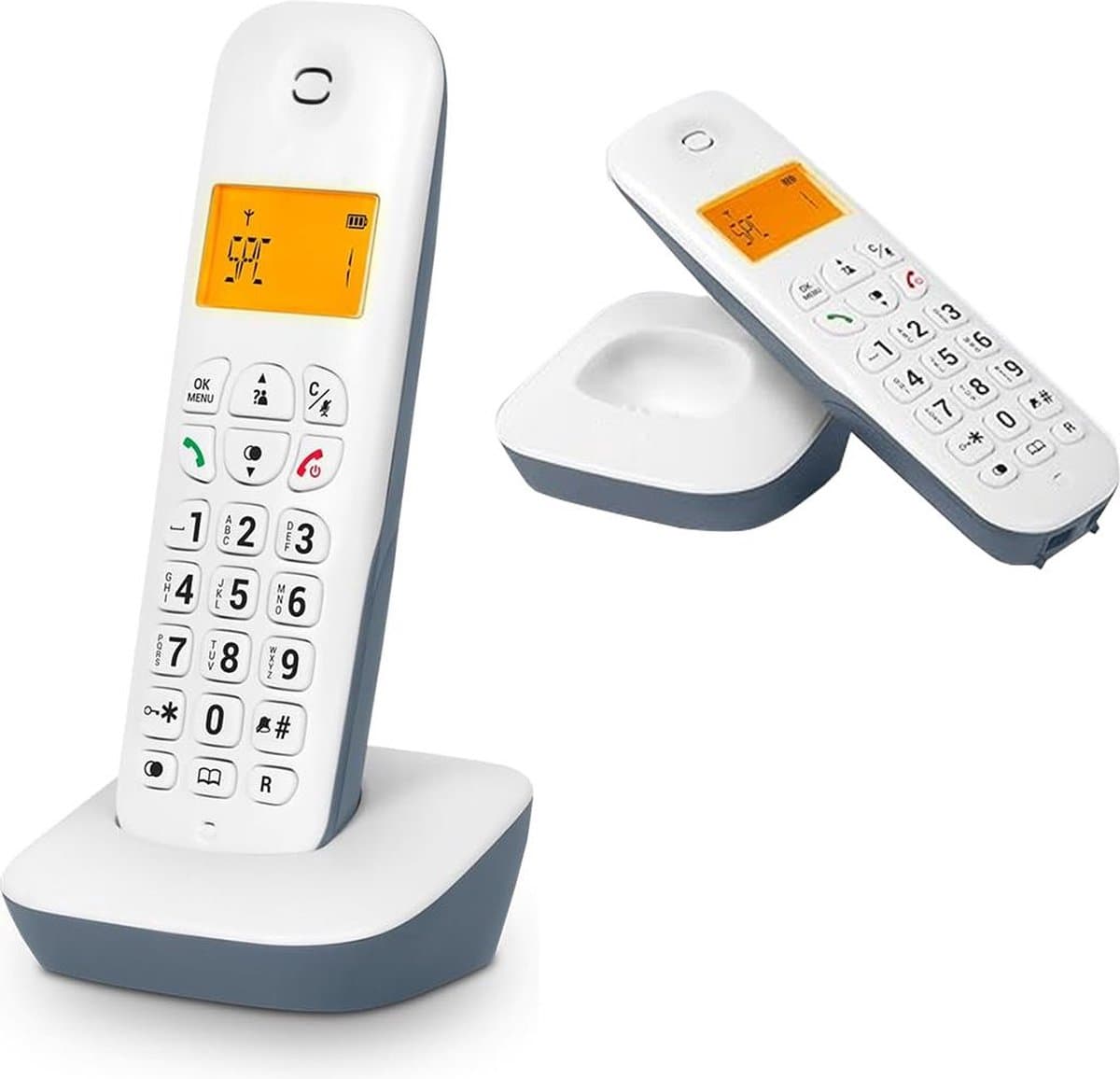 ApexArte® Huistelefoon - Senioren Telefoon Vaste Lijn - GSM - Wit — afbeelding 1