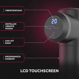 Northwall Massage Gun Professioneel Prime - Massage Pistool Inclusief Koffer en 6 Opzetstukken - Krachtig en Draadloos Sport en Relax Massage Apparaat - Massageapparaten — thumbnail 4