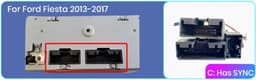 Iso kabel autoradio kabelset met canbusdecoder | geschikt voor Ford fiesta Focus Edge Transit Custom 2012 - 2017 | Android carplay radio stekker | Sync Connector plug | verloopstekker | 2012 2013 2014 2015 2016 2017 canbus decoder — thumbnail 2