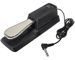 Sustain pedaal - Boston BFS-40 - Metaal - Deluxe - Schakelbare polariteit - Jack - Digitale piano