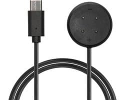 kwmobile USB-oplaadkabel type c geschikt voor Google Pixel Watch 3 / Pixel Watch 2 / Fitbit Versa 4 3 2 / Ace LTE - Kabel voor smartwatch - in zwart
