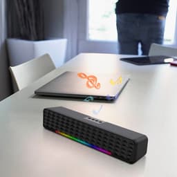 Bluetooth 5.0-luidspreker-Subwoofer-Soundbar-RGB dynamische lichteffecten PC-luidsprekers-professionele dual-mode geluidseffecten-Geschikt voor computers, mobiele telefoons en tv's — thumbnail 5