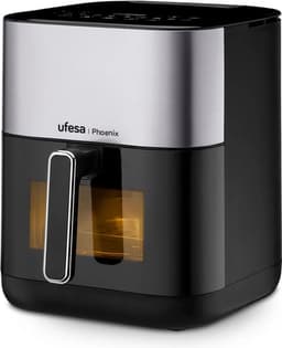 Ufesa Phoenix 6L Enkel Vrijstaand 1800 W Heteluchtfriteuse Zwart, Roestvrijstaal — thumbnail 12