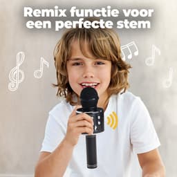 Denver Karaoke Microfoon Bluetooth - Draadloos - Karaoke Set - Ingebouwde Speaker - AUX - MicroSD - KMS20 - Zwart — thumbnail 5