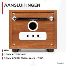 DAB radio - Audizio Vieste - DAB+ radio met subwoofer en Bluetooth - Zilver - Met afstandsbediening — thumbnail 5