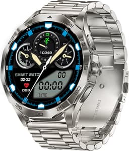 WizBay Premium Select® Smartwatch 1.85 Inch AMOLED - Bluetooth Bellen - AI Voice - Hartslag Slaap Bloeddruk en SpO2 - 100+ Sportmodi - 710mAh - Zilver — thumbnail 1