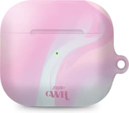 xoxo Wildhearts hoesje geschikt voor AirPods 3 - Sugar Rush - Ook als telefoonhoesje verkrijgbaar - schokbestendige case - koptelefoonhoesje - Matte afwerking - Beschermhoes met kleuren patroon - roze / lichtblauw — thumbnail 1