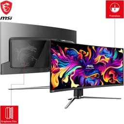 MSI MAG 341CQP QD-OLED - Curved UWQHD Gaming Monitor - 175hz - 34 inch - USB-C — thumbnail 5