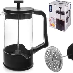 Cafetiere Glas 1 l - French Press Koffiezetapparaat - Koffiemaker - Koffie - Koffiepot - Theepot — thumbnail 5