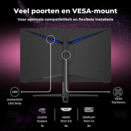 GAME HERO® 27 inch QHD IPS Gaming Monitor Draaibaar - 180hz - 1ms — thumbnail 5