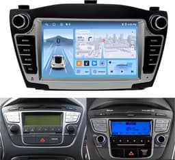 Navigatiesysteem auto met scherm - autoradio geschikt voor CarPlay en Android auto - bluetooth radio - geschikt voor Hyundai IX35 2010-2016 — thumbnail 1