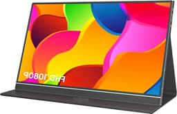 ARZOPA Draagbare Monitor voor Laptop – Portable Monitor 15,6 Inch – Draagbaar Scherm 1080FHD – HDMI/Type-C/USB-C – Extra Scherm Laptop – Laptop Scherm Uitbreider – Energiezuinig – ps5 Monitor - Tweede Scherm Laptop - met Krachtige Luidsprekers — thumbnail 1