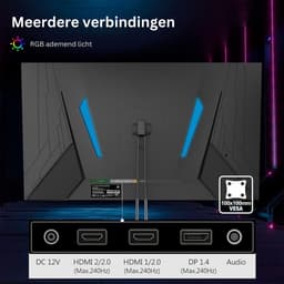 ApexArte® Gaming Monitor - Draagbare Scherm - Gaming - Full HD - 240Hz - Zwart — thumbnail 4