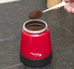 Bestron Percolator - AES480 - 300 mL - 6 kopjes - Aluminium behuizing - Rood - 5 jaar garantie — thumbnail 3