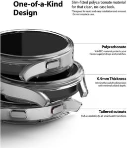 Ringke Slim - (2P) Hoesje Geschikt voor Samsung Galaxy Watch 4 40MM - Transparant Clear — thumbnail 4