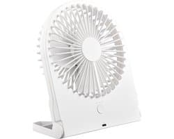 Ventilator - Trion Breezi - Tafelventilator - Staand - Rechthoek - Mat Wit - Kunststof — afbeelding 1