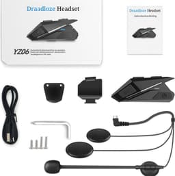 Motorhelm Koptelefoon - Draadloze Handsfree Motorhelm Koptelefoon, Muziek Luidsprekers, Microfoon Call Control, Anti-interferentie Koptelefoon — thumbnail 3