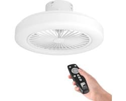 EGLO Ortona - Plafondventilator met lamp - ø46cm - 3 snelheden - LED Dimbaar - Energiezuinig - AC longer life - Wit — afbeelding 1