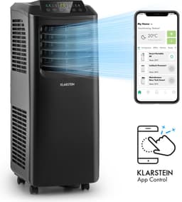 Klarstein mobiele airconditioner met luchtafvoerslang, 3-in-1 airconditioner met ventilator & ontvochtiger, kleine & draagbare airconditioner voor thuis & op kantoor, met nachtmodus & app-bediening, 9000 BTU,6 kW voor 44 m² - Afstandsbediening — thumbnail 25