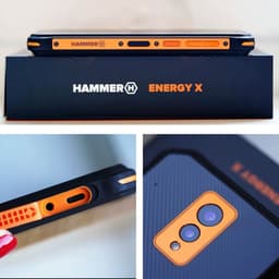 Hammer H - Energy X - bouwtelefoon - Android 12 - e-sim - zwart/oranje — thumbnail 5
