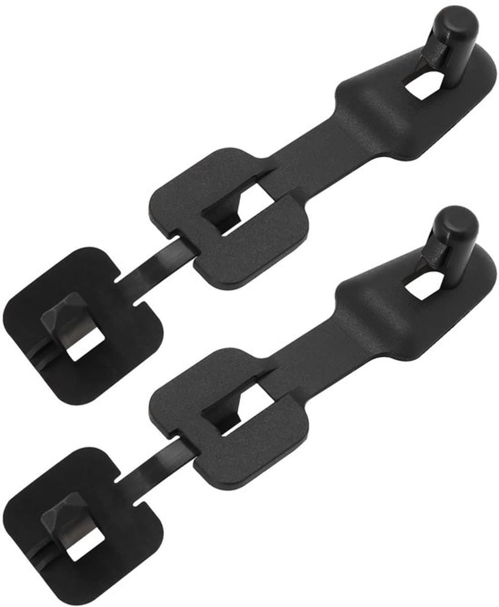 2 stuks interieurmattenclips en vloermattenbeugels vervangend onderdeel 75921-76G10 75921-76G01-000 compatibel met Suzuki Zwart — afbeelding 1