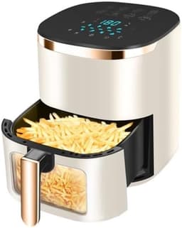 Airfryer Oven - Heteluchtfriteuse - Gezond Koken - Visueel Kookvenster - 6L Capaciteit - Groen — thumbnail 3