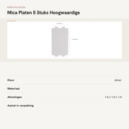Dailygoods- Mica Plaat - 5 Stuks - Hoge Temperatuur Weerstand - Duurzaam - Magnetron Onderdeel - Isolerende Eigenschappen - Milieuvriendelijk - Microwaveplaat — thumbnail 4