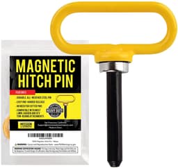 Dailygoods- Koppelingsstift Ultrasterk - Magnetische Koppelingspen - Grasmaaier-Aanhanger - Eenvoudig In- en Uithangen - Neodymium Magnetisch - Voor Eén Hand Gebruik - Aanhangerpen — thumbnail 2