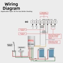 Slimme Thermostaat - Verwarming Thermostaat - Energie Besparen - Spraakbesturing Integratie - 8.6x8.6cm - Wit — thumbnail 4