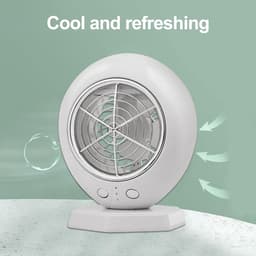 Mini Air Cooler - Persoonlijke Ventilator - Persoonlijke Koeling - Met Vernevelaar - 200ml Tank - Wit — thumbnail 3