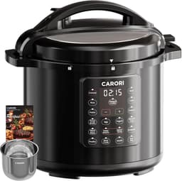 Elektrische Snelkookpan - Multicooker Fornuis - Snel Koken - 12-in-1 Functionaliteit - 8 Liter Capaciteit - Zwart — thumbnail 1