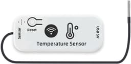 Temperatuursensor Schakelaar - Slimme Thermostaat - Automatische Klimaatregeling - Waterdichte RVS Sonde - 2 meter sonde - Wit — thumbnail 1