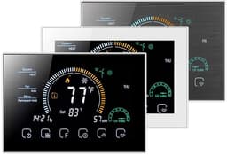 Digitale Thermostaathoes - Slimme Kamerthermostaat - Energie Besparen - Wekelijkse Programmering - 8 inch Display - Wit — thumbnail 4