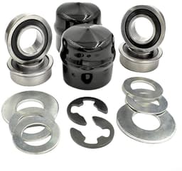 Dailygoods- Voorwielring - Dragende Omzettingsuitrusting - Conversiekit - Compatibel met Craftsman/Poulan/Husqvarna/Jonsered - Metaal/Rubber - Inhoud: 1 set - Wielbus — thumbnail 2