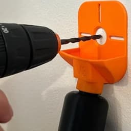 Boorstofvanger - Stofopvangbak - Schone werkplek - Praktisch flesontwerp - 10.5 x 8.3 cm - Oranje — thumbnail 3