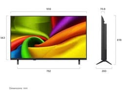 LG NANO 4K UHD AI 43NU850B6LA 109,2 cm (43") 4K Ultra HD Smart TV Wifi Zwart