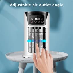 Draagbare Luchtkoeler - Persoonlijke Ventilator - Koel Blijven - Energiebesparend - Compact Formaat - Wit — thumbnail 5