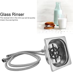Glazen Spoeler - Bekerwasser Flessenreiniger - Snel Bekers Spoelen - Automatische Reiniging - 176 mm Lengte - Zilver — thumbnail 5