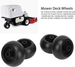 Dailygoods- Wielset 4-delig - Vervanging voor Exmark Explorer - Lekbestendig - Eenvoudige installatie - Geschikt voor Grounds Master - Onderdeelnummers 1716353/PL7540 - Maaiwielen — thumbnail 5