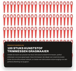 Dailygoods- Trimmessen 100 Stuks - Kunststof - Waterdicht - Nauwkeurig Trimmen - Lichtgewicht - Duurzaam en Slijtvast - Maaimes — thumbnail 1