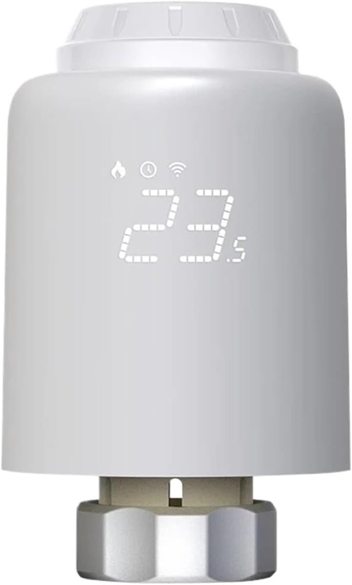 Slimme Radiator Knop - Verwarming Thermostaat - Energie Besparen - Intelligente PID Algoritme - M30x1.5mm - Wit — afbeelding 1